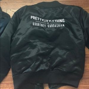 Kourtney Kardashian launch party bomber jacket!